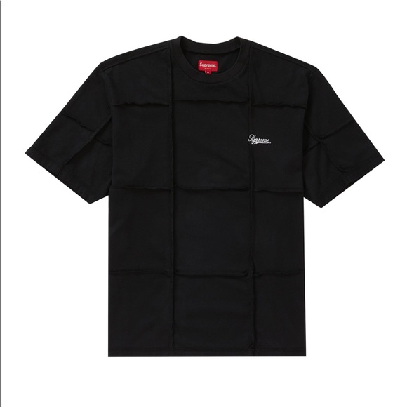 Supreme Patchwork S/S Top (Black) Size M - Picture 1 of 1
